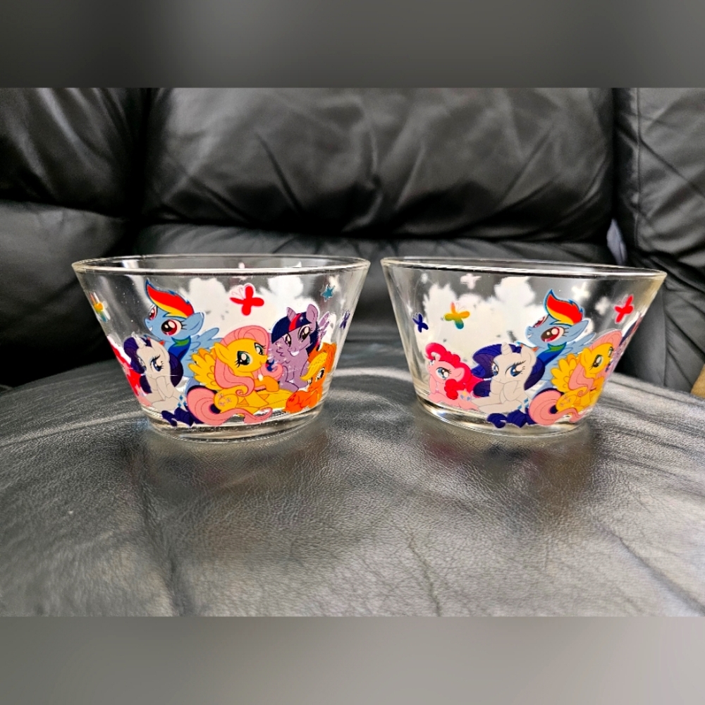 Set of two My Little Pony Glass Bowls (2015)